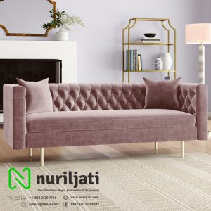 Kursi Sofa Chesterfield Jati Minimalis Jepara