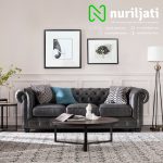 Set Sofa Tamu Chesterfield  Warna Hitam