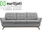 Sofa Chesterfield Jati Minimalis Warna Grey