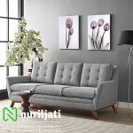 Sofa Chesterfield Jati Minimalis Warna Grey