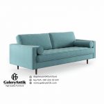 Sofa Chesterfield Jati Minimalis Warna Velvet