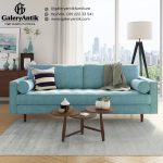 Sofa Chesterfield Jati Minimalis Warna Velvet