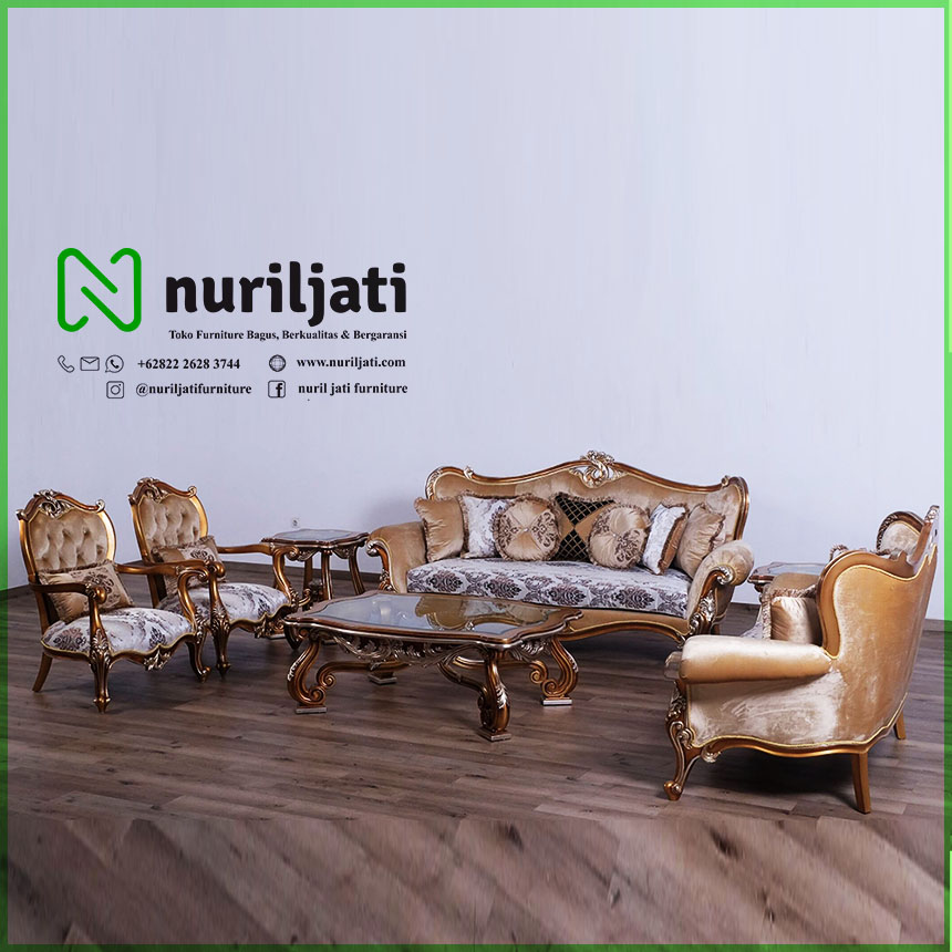 Jual Kursi Tamu Sofa Ukir Mewah Di Jepara Terbaru