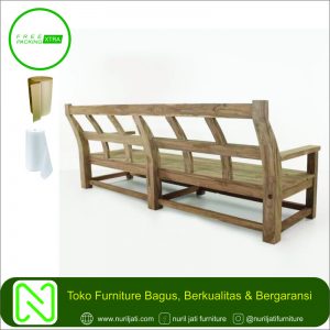 Jual Bangku Classic Jati Minimalis 4 Dudukan 01