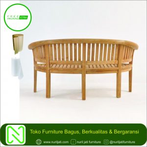 Jual Bangku Kacang Kayu Jati 3 Sit 01