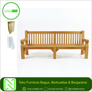 Bangku Kebun Klasik 3 Sit Kayu Jati