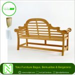 Bangku Taman Malboro Kayu Jati 2 Sit
