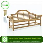 Bangku Taman Malboro Kayu Jati 3 Sit