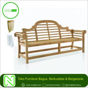 Jual Bangku Taman Malboro Kayu Jati 3 Sit 01