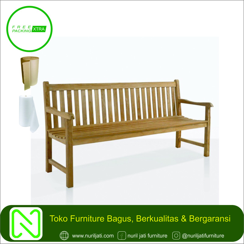 Jual Bangku Taman Panjang Kayu Jati