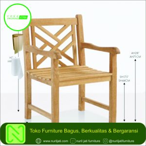 Kursi Arm Chair Garden Kayu Jati