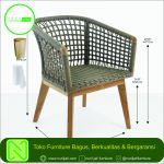 Kursi Cafe Ravoli Jati Model Anyam