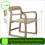 Kursi Garden Emily Kayu Jati Minimalis
