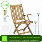 Kursi Lipat Jati Tanganan Minimalis