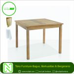 Meja Cafe Bistro Minimalis Kayu Jati