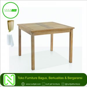 Jual Meja Cafe Bistro Minimalis Kayu Jati 01