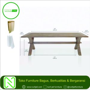 Jual Meja Cafe Garden Kayu Jati Modern