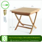Meja Cafe Jati Model Lipat Jepara