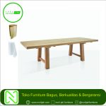 Meja Industial Blok Kayu Jati Murah