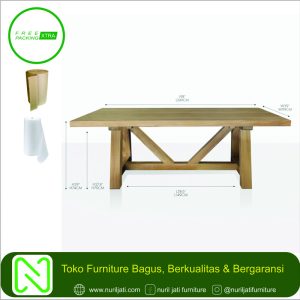 Jual Meja Industrial Kayu Jati Minimalis Terbaru