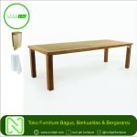 Meja Kayu Jati Island Minimalis Modern