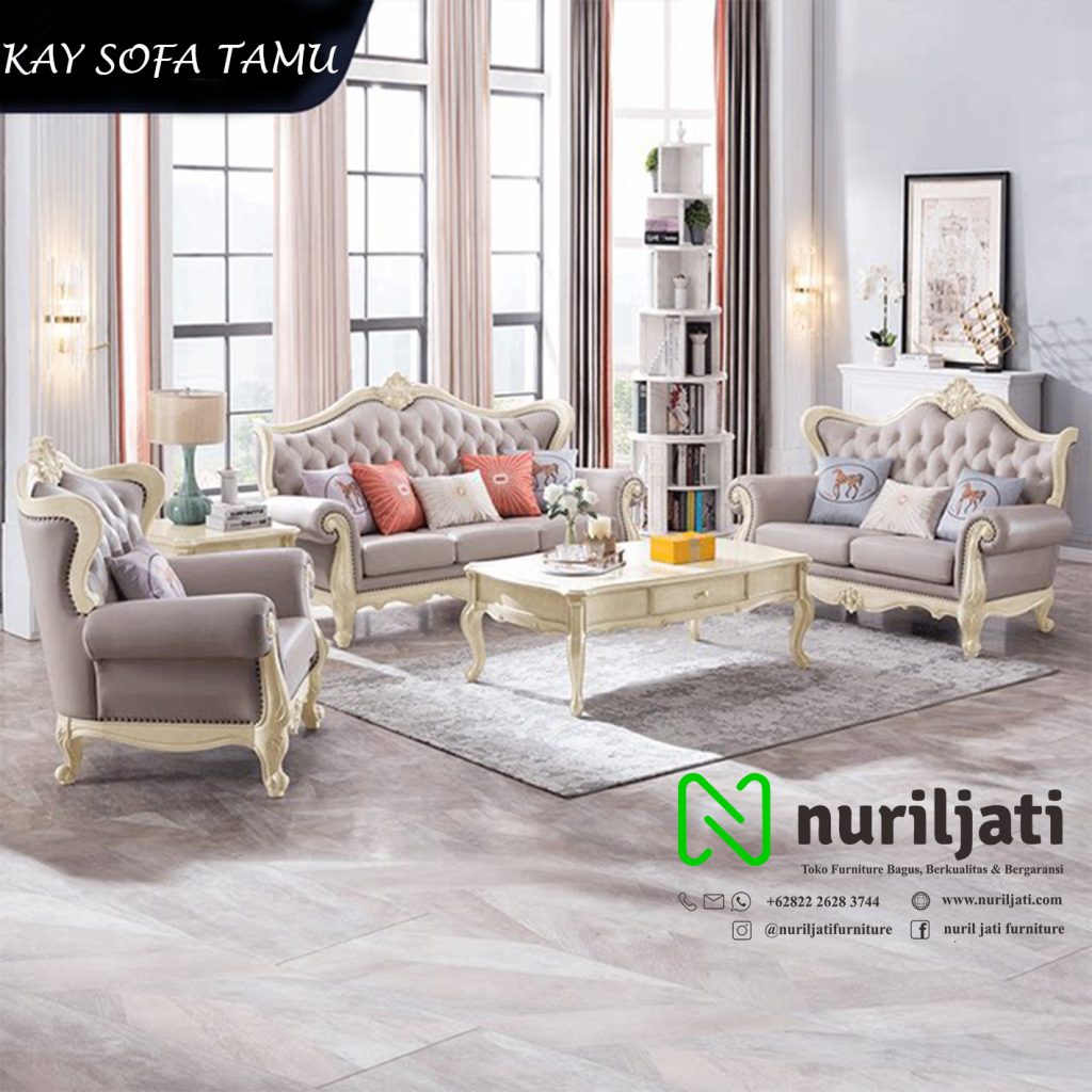 Jual Sofa Mewah Ruang Tamu Ukiran Jepara