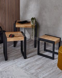 Indonesia Reclaimed Wood Nest of Tables