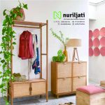 Lemari Rattan Kayu Minimalis Modern
