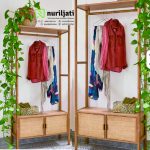 Lemari Rattan Kayu Minimalis Modern