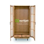 Lemari Rattan Minimalis Modern Multifungsi