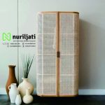 Lemari Rattan Minimalis Modern Multifungsi