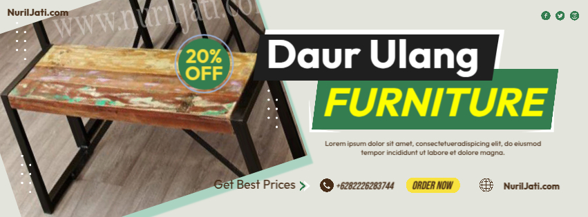 Furniture Kayu Daur Ulang