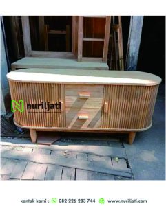 Buffet Jati Kayu Solid Sliding