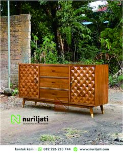 Buffet Kayu Jati Minimalis Scandavia