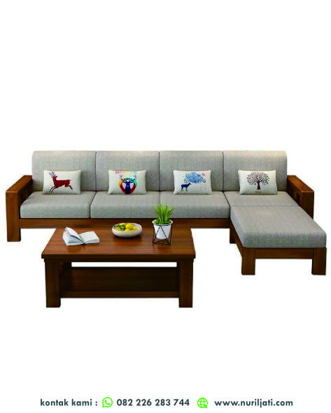 KURSI TAMU SUDUT KAYU