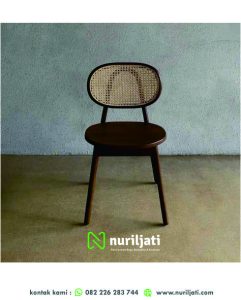 Kursi Kafe Rotan Bulat