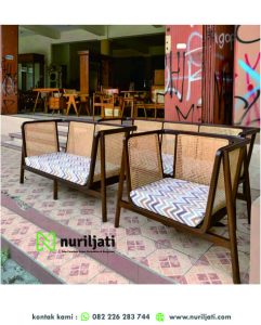 Kursi Rotan Kayu Bahan Organik Minimalis