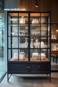 Lemari Kaca Hias model Terbaru