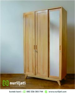 Lemari Pajang Alana Minimalis 3 Pintu