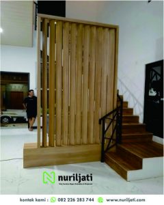 Partisi Ruangan Kayu Solid