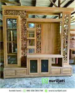 Partisi Ruangan Minimalis Kayu Jati