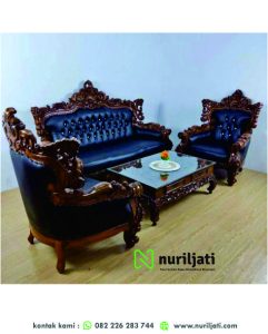 Set Sofa Tamu Barcelona Ukiran Jati