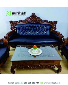 Set Sofa Tamu Barcelona Ukiran Jati