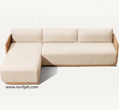 Sofa Sudut Modular Minimalis Rotan