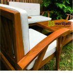 Sofa Tamu Modular Minimalis Kayu Jati