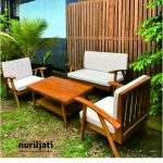 Sofa Tamu Modular Minimalis Kayu Jati