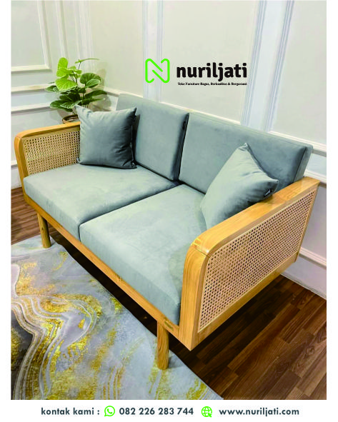 Sofa Tamu Modular Minimalis Rotan