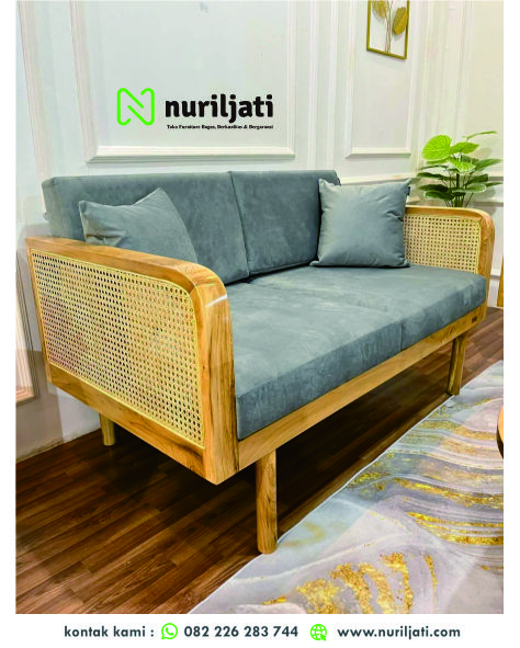 Sofa Tamu Modular Minimalis Rotan
