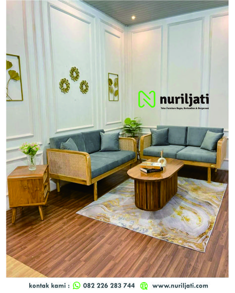 Sofa Tamu Modular Minimalis Rotan
