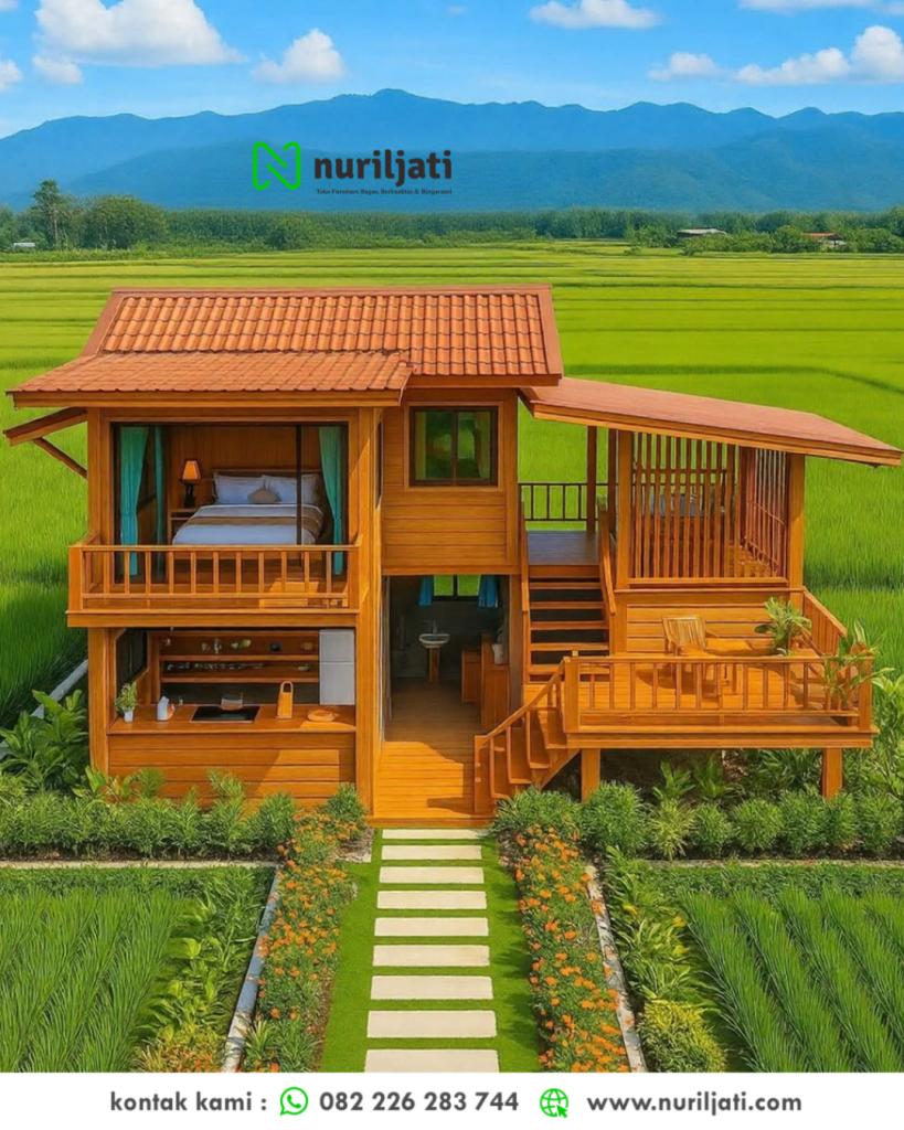 Rumah Jati Minimalis Dua Lantai
